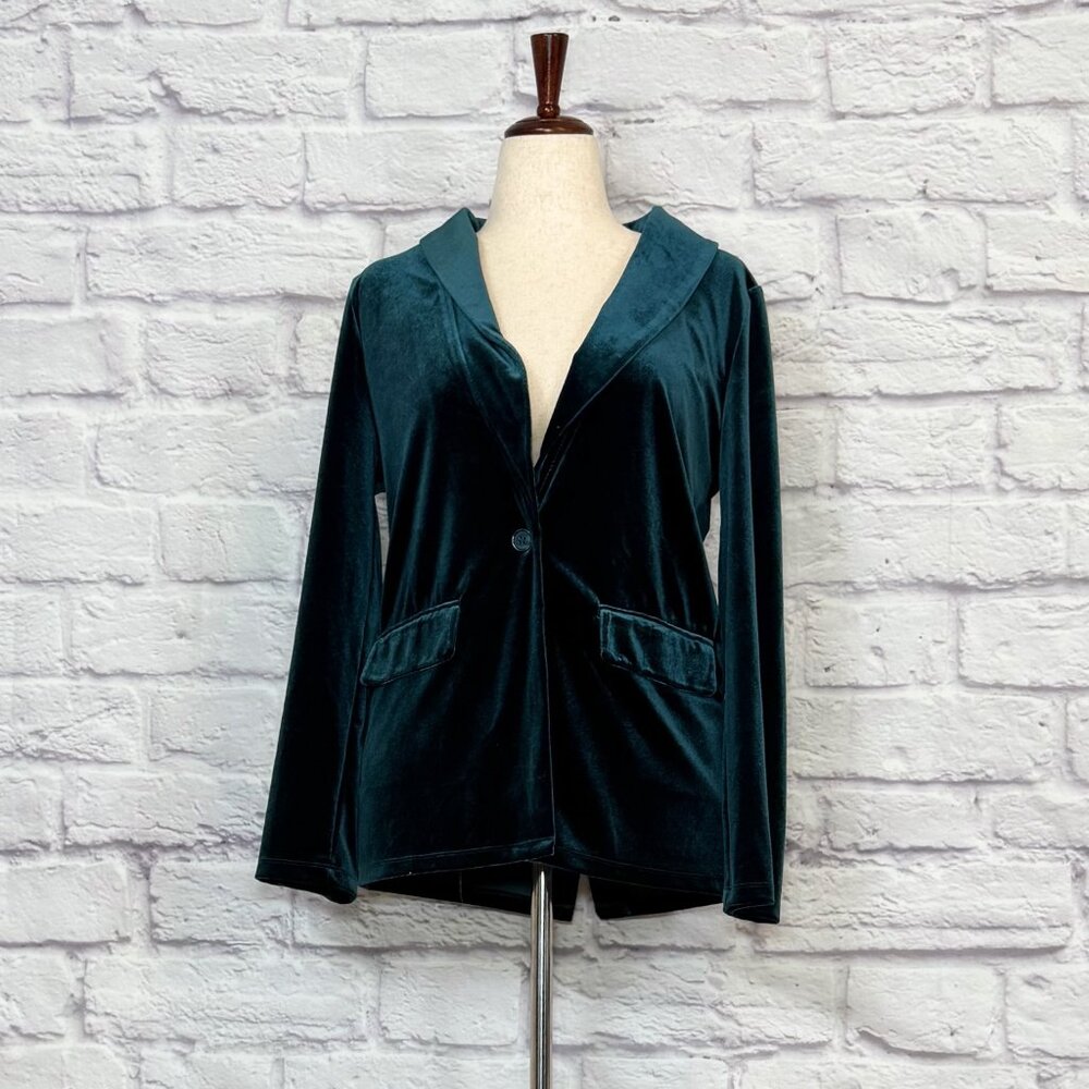Sincerely Jules Green Velvet Blazer